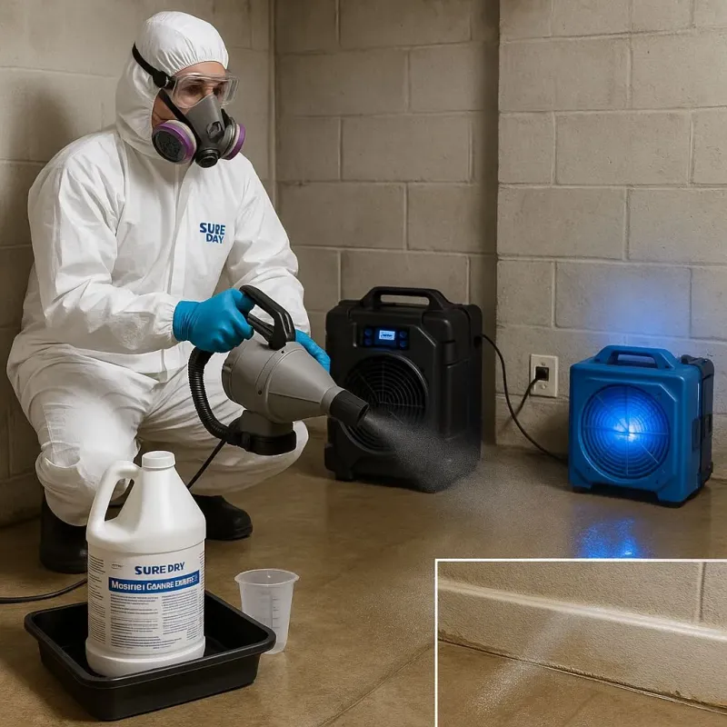 Sanitization and Odor Removal process in Woodbury, CT