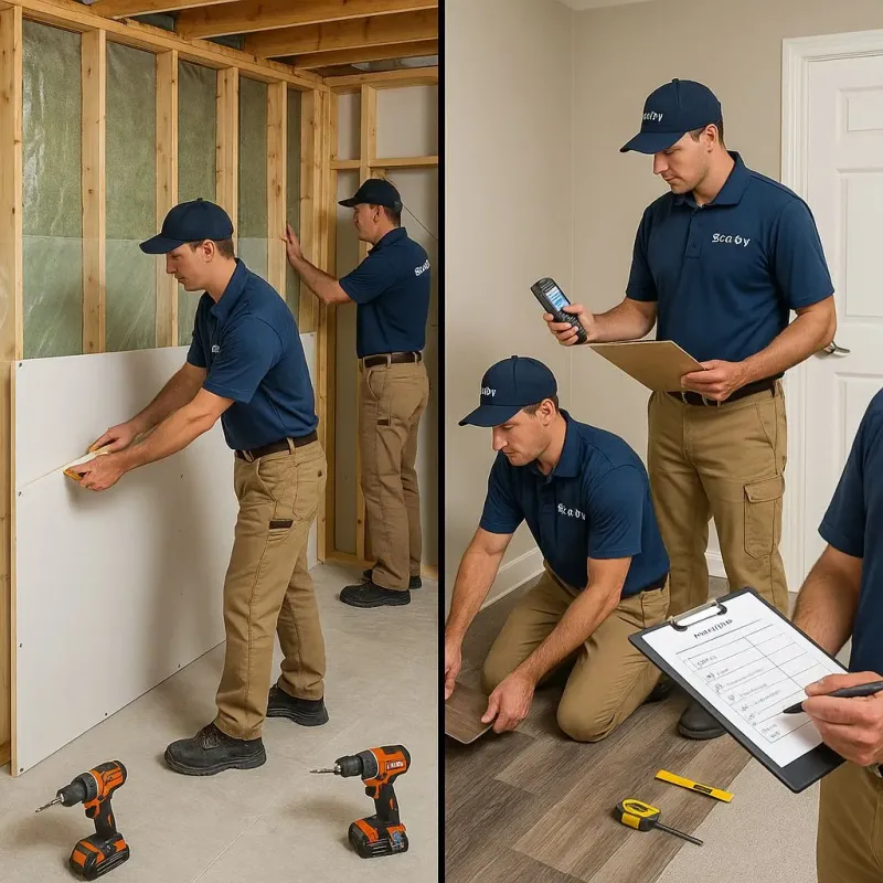 Repairs and Reconstruction process in Woodbury, CT